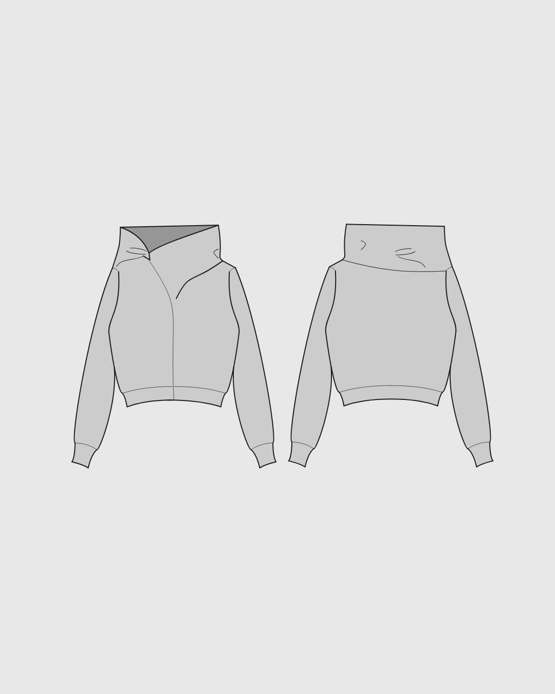 Editable flat sketch template 6