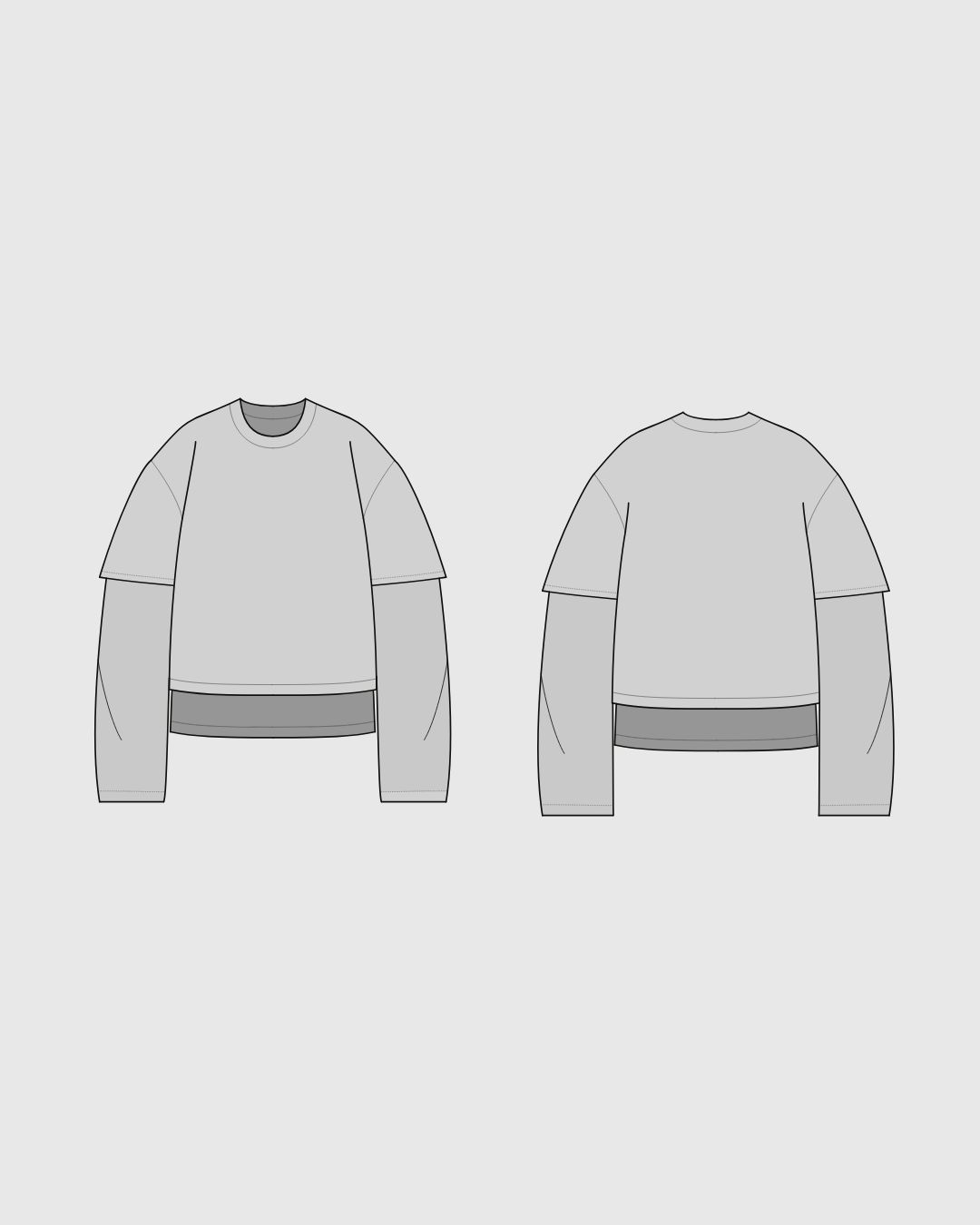 Editable flat sketch template 1